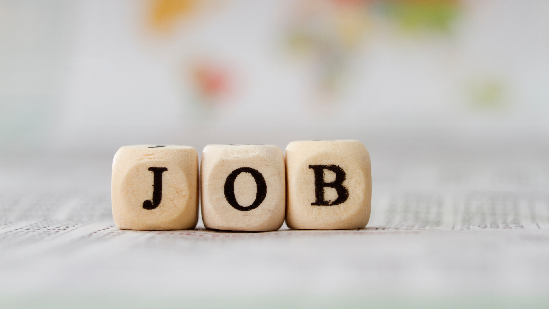 Würfel Aufschrift Job